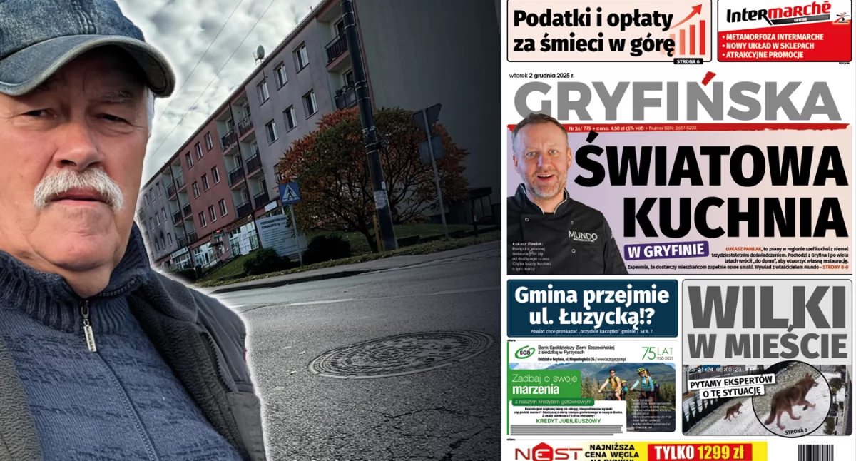 Gazeta Gryfińska, Banie Uskok drodze - zdjęcie, fotografia