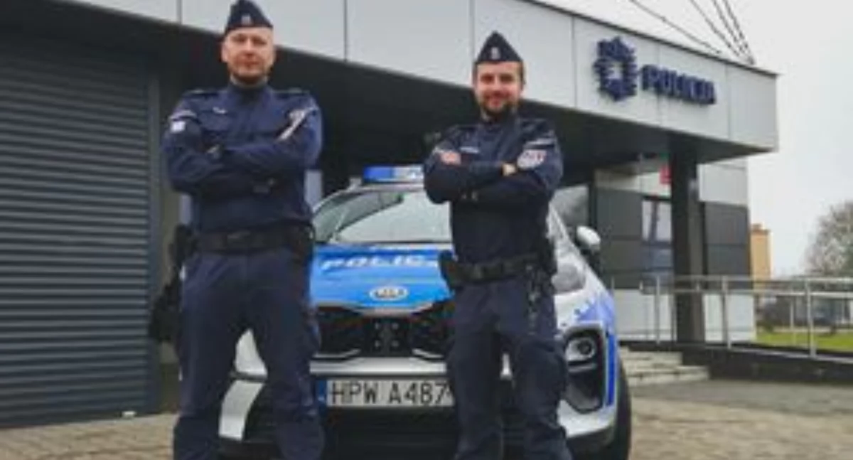 Policja - kryminalne, policjanci uratowali życie letniej kobiety - zdjęcie, fotografia