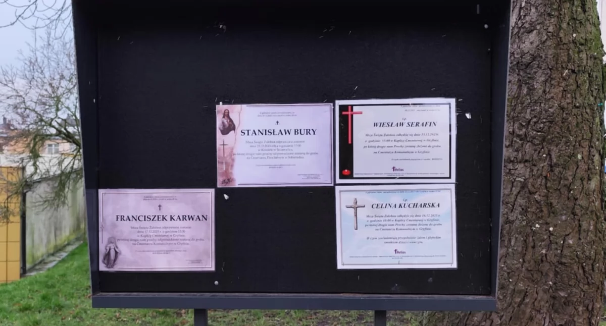 Odeszli, Gryfinianie którzy odeszli okresie przedświątecznym - zdjęcie, fotografia