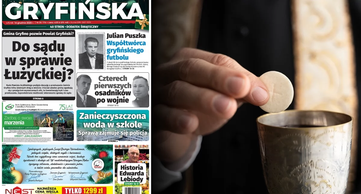 Gazeta Gryfińska, Kiedy spowiedzi kiedy mszę - zdjęcie, fotografia