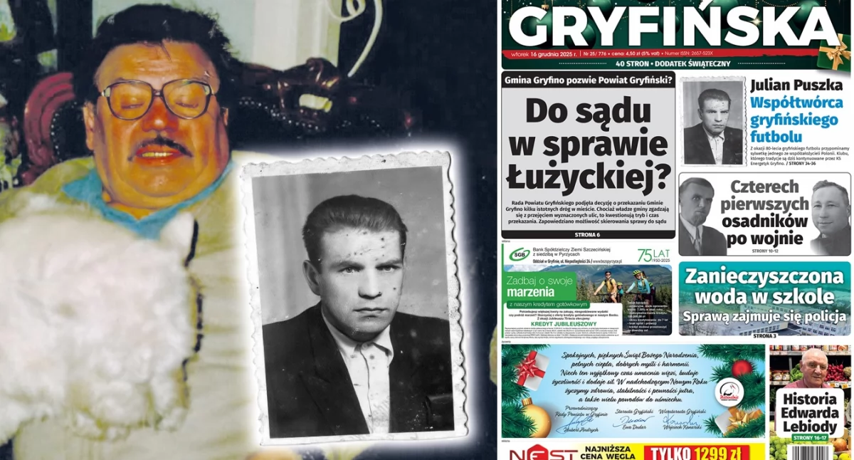 Gazeta Gryfińska, Julian Puszka współtwórca gryfińskiego futbolu - zdjęcie, fotografia