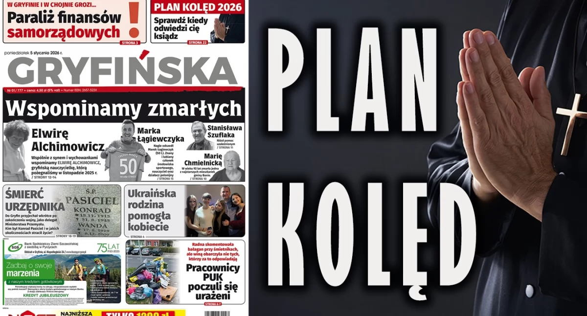 Gazeta Gryfińska, Znamy kolęd najbliższe tygodnie - zdjęcie, fotografia