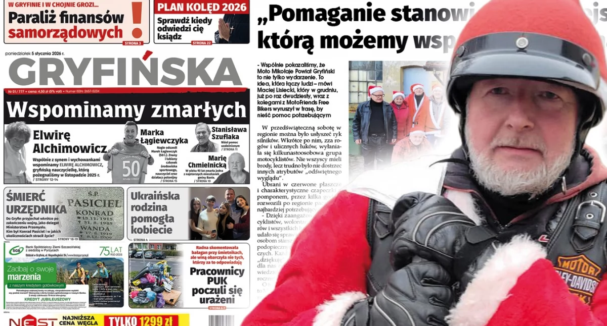 Gazeta Gryfińska, Lisiecki Pomaganie stanowi najpiękniejszą drogę którą możemy wspólnie przejechać - zdjęcie, fotografia