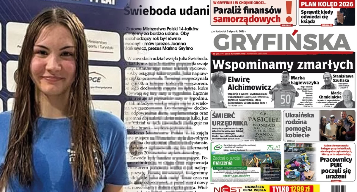 Gazeta Gryfińska, Julia Świeboda coraz bliżej wymarzonego podium - zdjęcie, fotografia