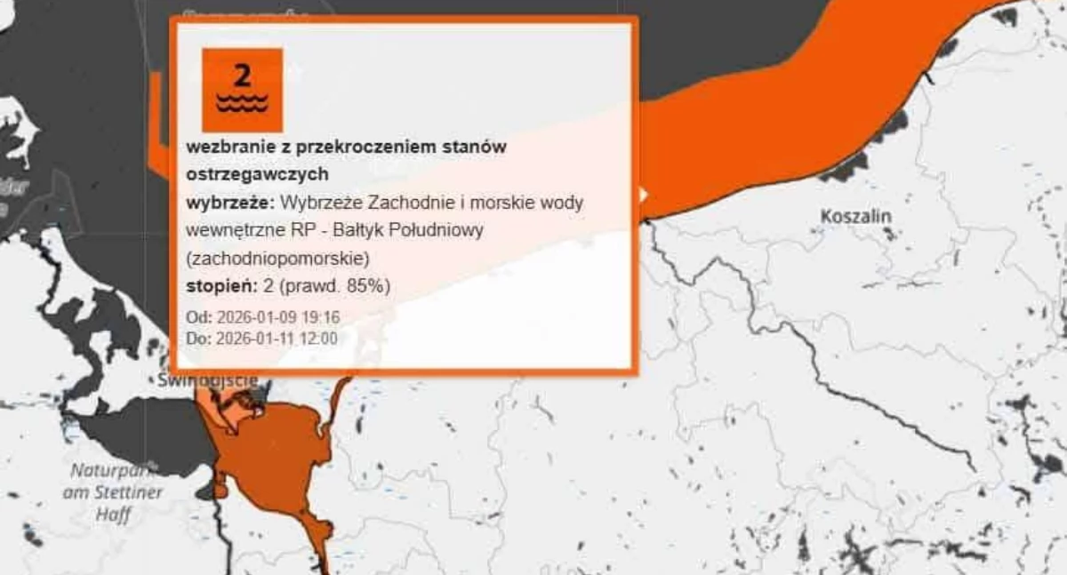 Info, Kolejne ostrzeżenie Gryfina regionu - zdjęcie, fotografia