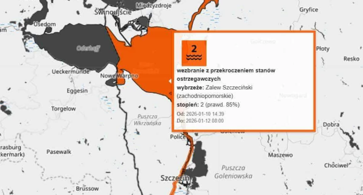 Info, Ostrzeżenie pierwszego stopnia Warty Gryfina - zdjęcie, fotografia