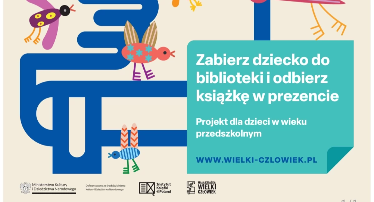 Książki, edycja kampanii „Mała książka Wielki człowiek” Bibliotece Publicznej Gryfinie filiach rozpoczęta! - zdjęcie, fotografia