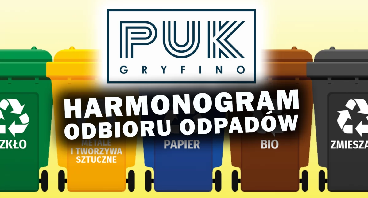Info, Harmonogram odbioru odpadów gminie Gryfino - zdjęcie, fotografia