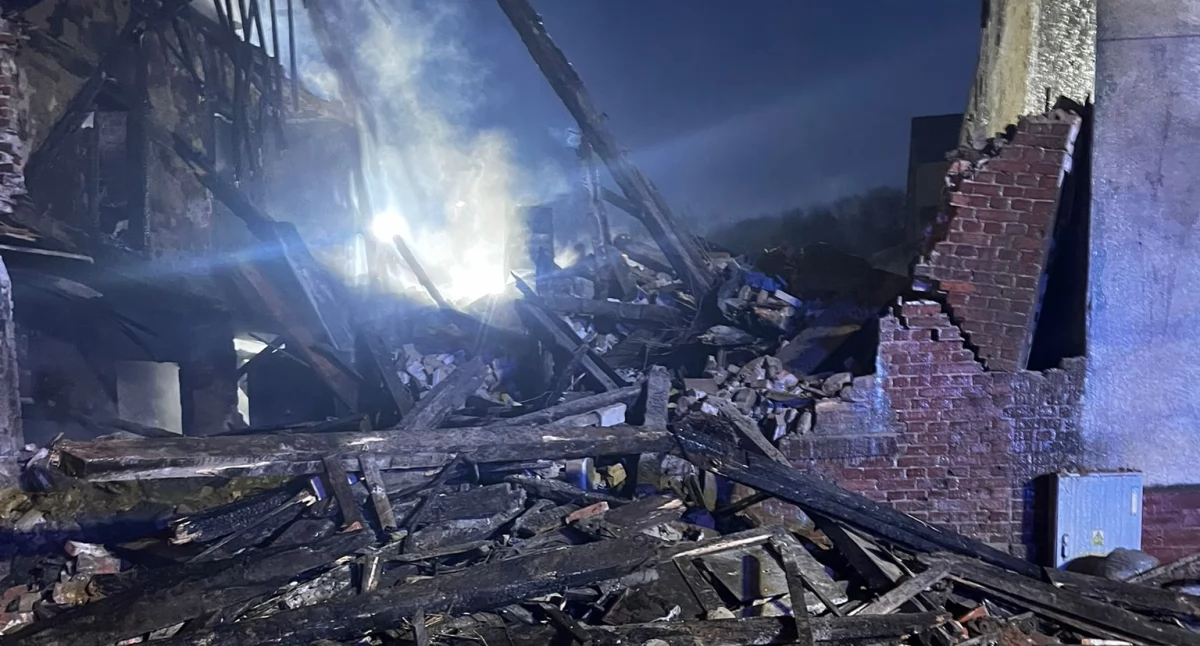 Straż pożarna, komunikat służb sprawie dzisiejszego pożaru ulicy Łużyckiej - zdjęcie, fotografia