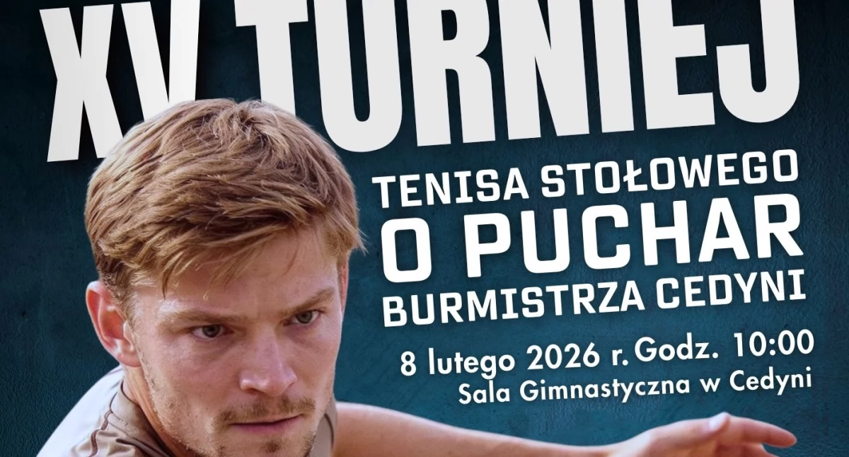 Pozostałe, Zapraszają Turniej Tenisa Stołowego Puchar Burmistrza Cedyni - zdjęcie, fotografia