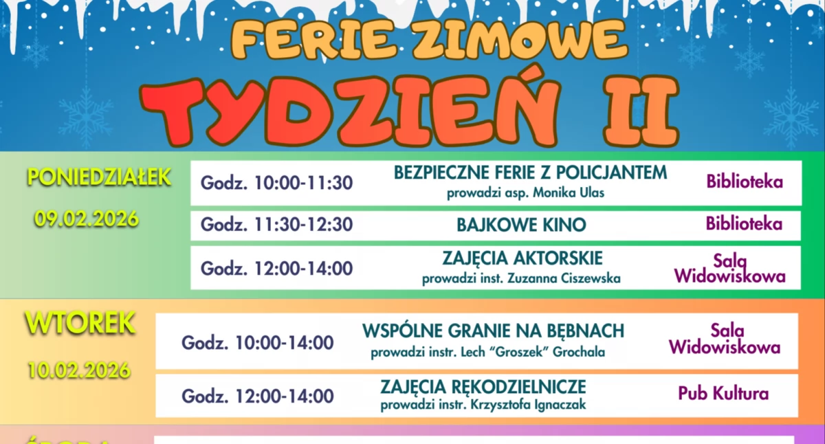 Imprezy, Drugi tydzień ferii zimowych Chojnie - zdjęcie, fotografia