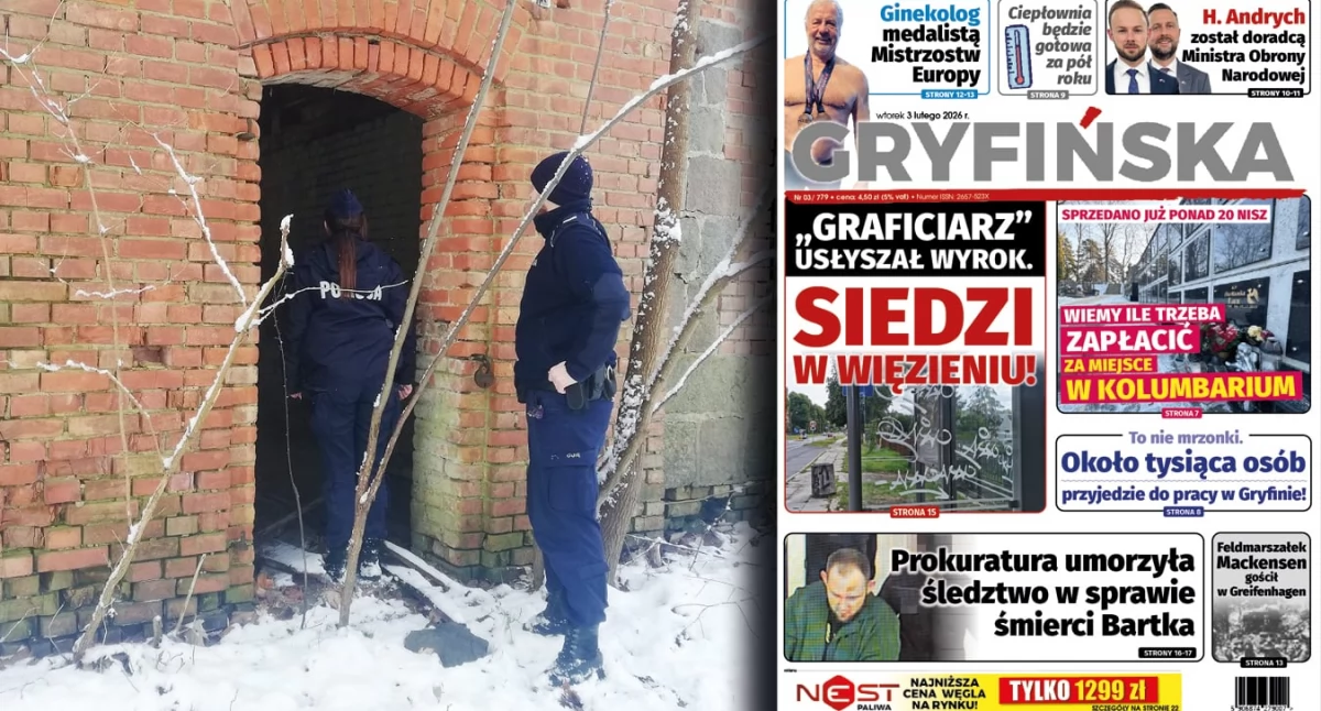 Gazeta Gryfińska, Srogie mrozy doprowadziły tragedii - zdjęcie, fotografia