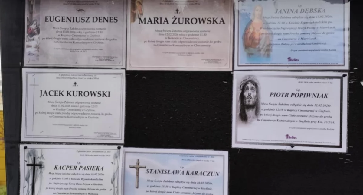 Odeszli, Żegnamy mieszkańców Gryfino Widuchowa Cedynia - zdjęcie, fotografia