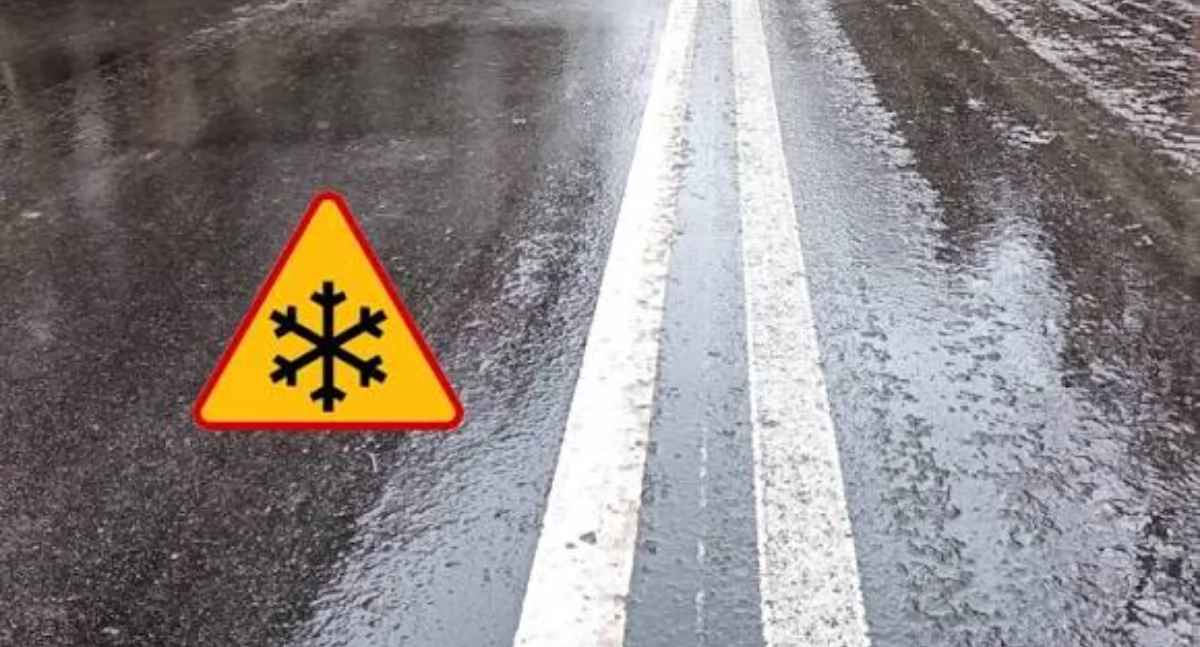 Info, OSTRZEŻENIE METEOROLOGICZNE OBLODZENIE GOŁOLEDŹ - zdjęcie, fotografia
