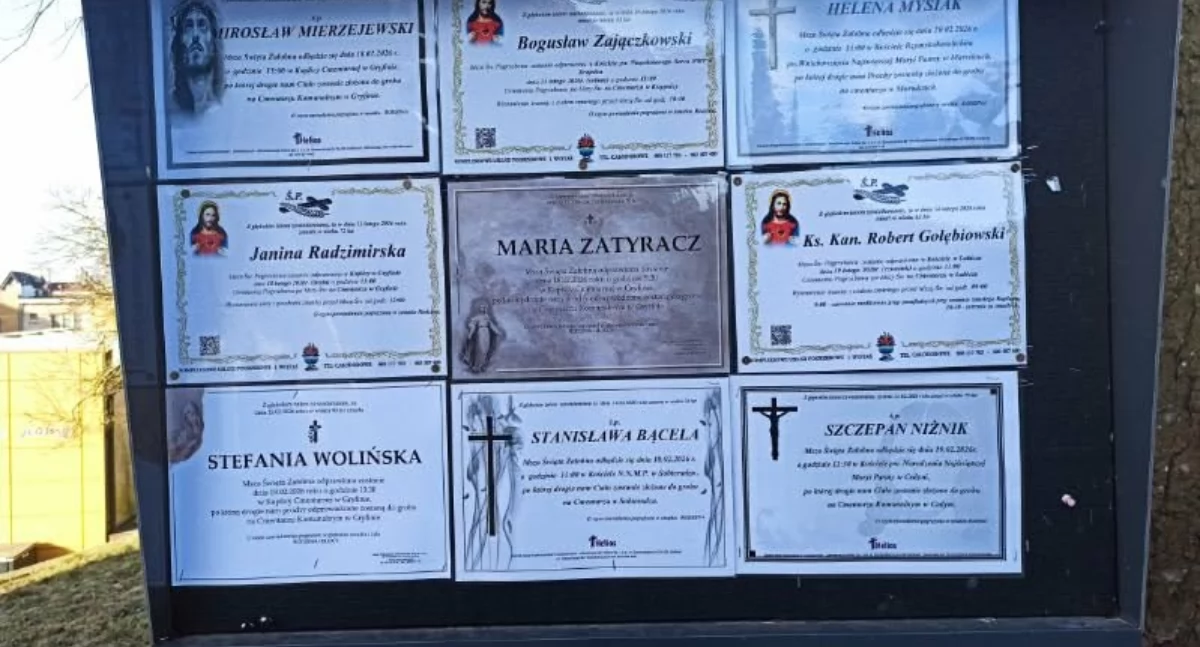 Odeszli, Trzeba było ściągnąć nekrologi powiesić - zdjęcie, fotografia