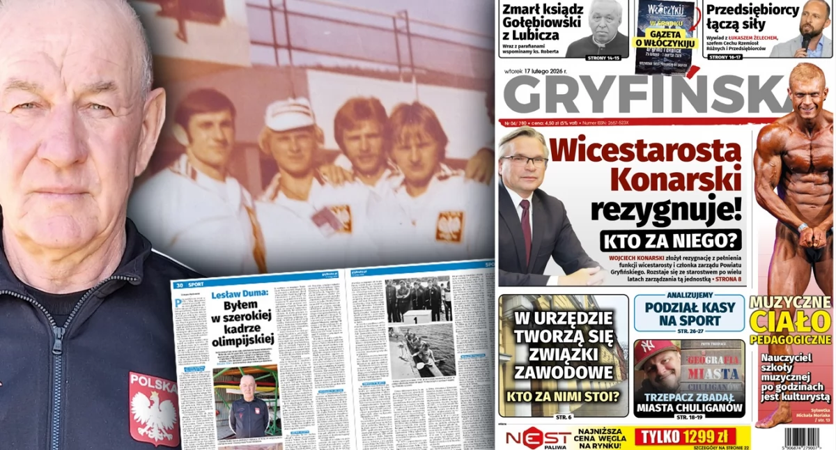 Gazeta Gryfińska, Lesław Byłem szerokiej kadrze olimpijskiej - zdjęcie, fotografia