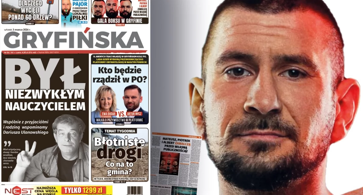 Gazeta Gryfińska, Piotr Szynkiewicz poznał rywala sobotę zawalczy Gryfinie! - zdjęcie, fotografia