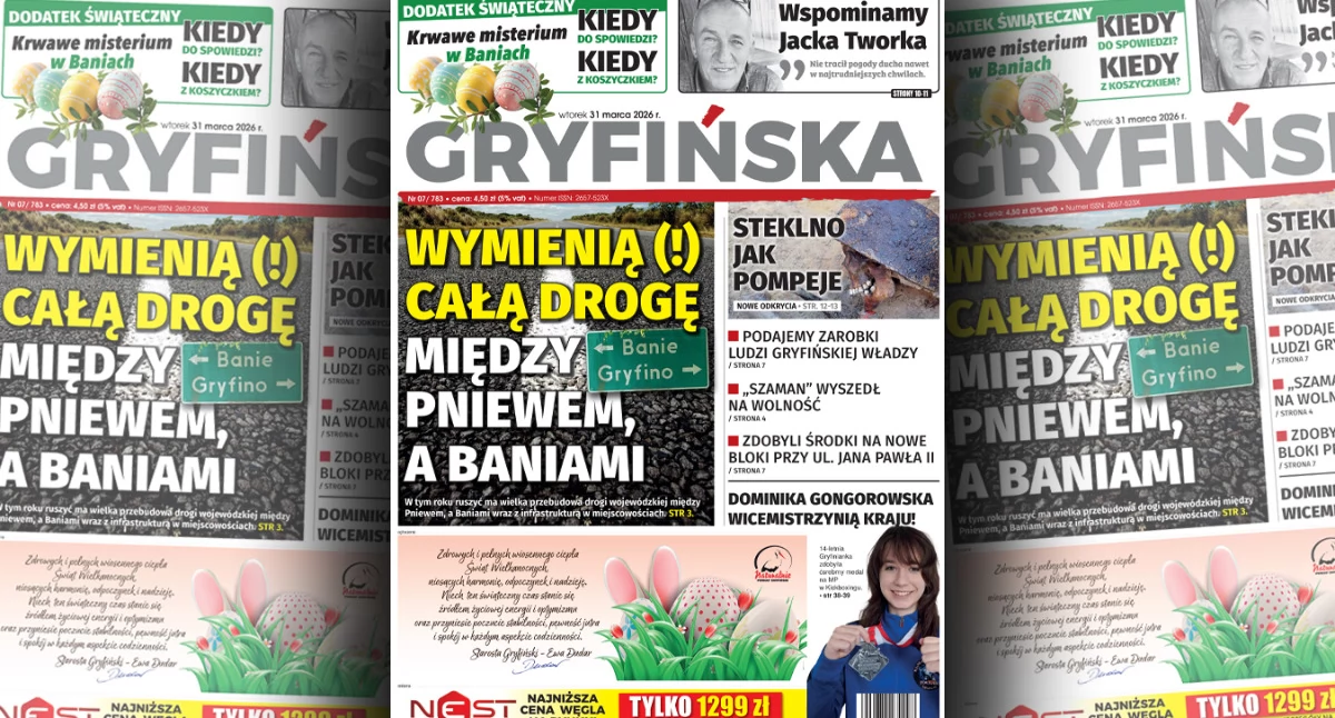 Gazeta Gryfińska, numer Gazety Gryfińskiej - zdjęcie, fotografia