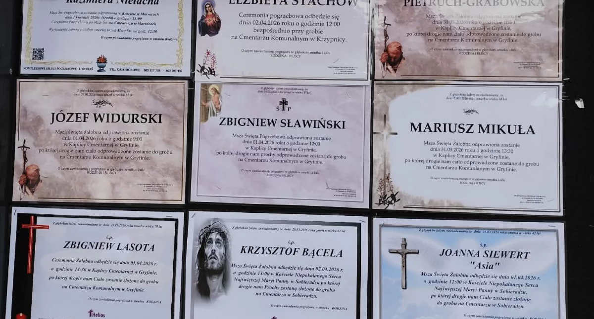 Odeszli, Więcej zmieści Żegnamy mieszkańców regionu - zdjęcie, fotografia