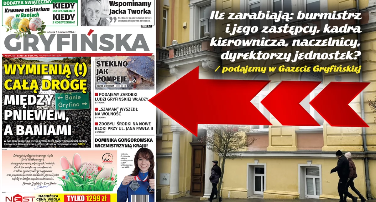 Gazeta Gryfińska, zarabiają urzędnicy kierownicznych stanowiskach - zdjęcie, fotografia