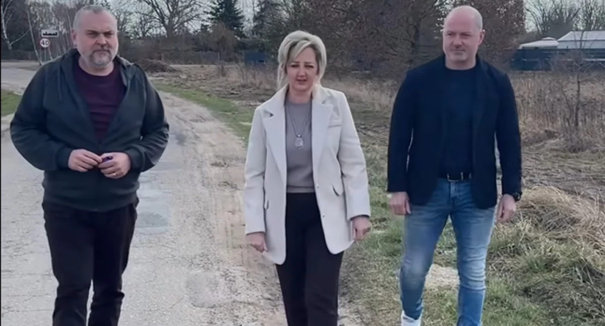 Inwestycje, Mieszkańcy Starych Brynek dostali wielkanocny prezent Powiatu Gryfińskiego [WIDEO] - zdjęcie, fotografia