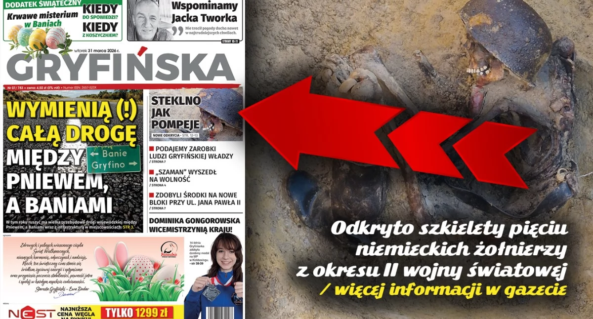 Gazeta Gryfińska, Niemal Pompejach Niemiecki żołnierz zastygł - zdjęcie, fotografia