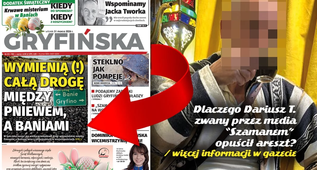 Gazeta Gryfińska, Szaman wyszedł wolność cały grozi nawet więzienia - zdjęcie, fotografia