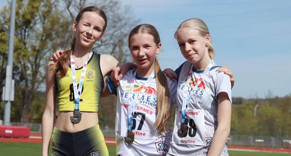 Lekkoatletyka, Hermes Gryfino zaczął wiosnę! - zdjęcie, fotografia