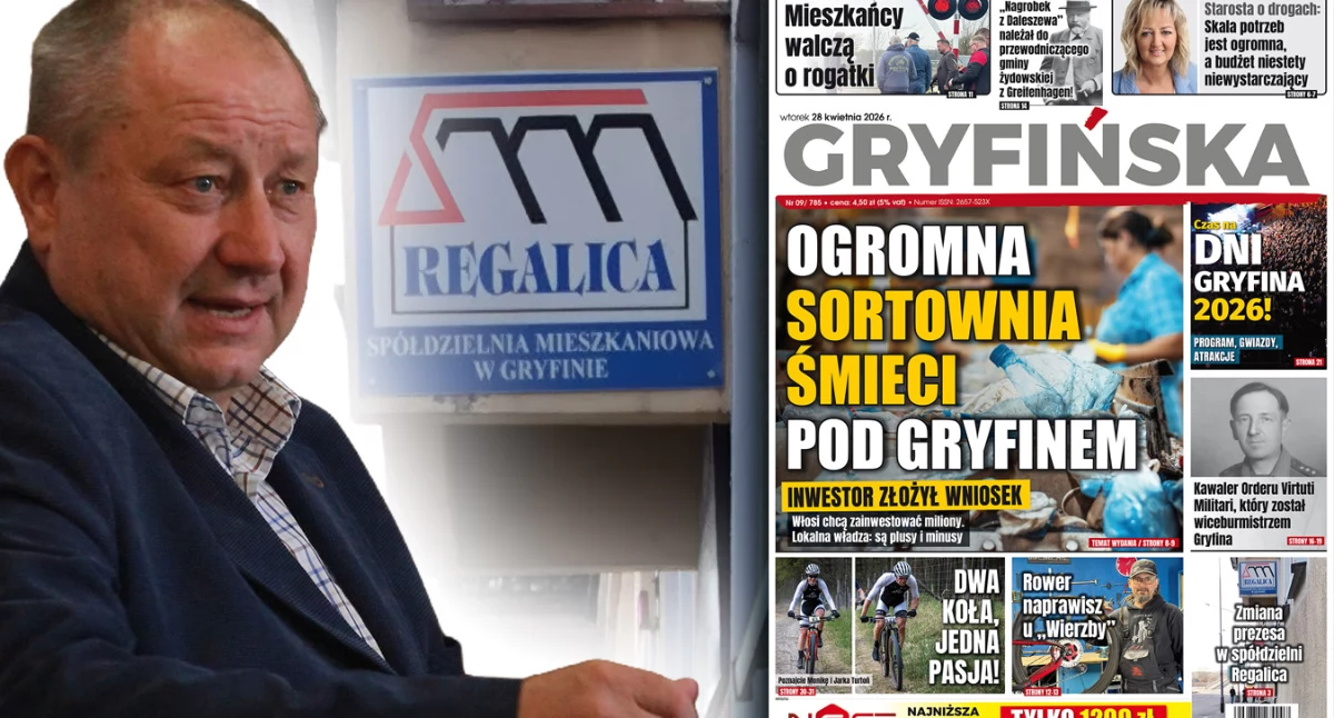 Gazeta Gryfińska, Zmiana prezesa Regalica Wywiad Zbigniewem Kozakiewiczem - zdjęcie, fotografia