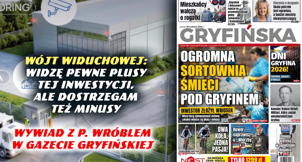 Gazeta Gryfińska, Sortownia śmieci Czarnówku Inwestor złożył wniosek - zdjęcie, fotografia