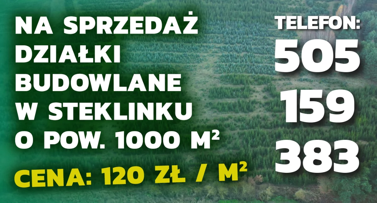 Nieruchomości Spółdzielnie, sprzedaż działki budowlane Steklinku! - zdjęcie, fotografia