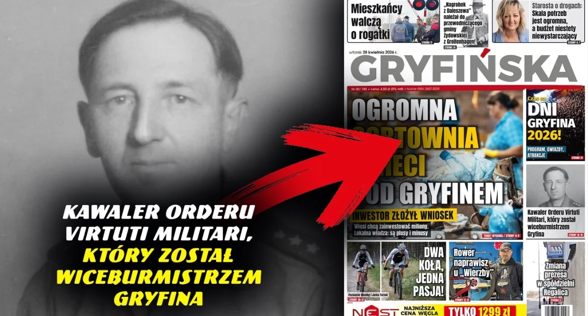 Gazeta Gryfińska, Kawaler Orderu Virtuti Militari który został wiceburmistrzem Gryfina - zdjęcie, fotografia