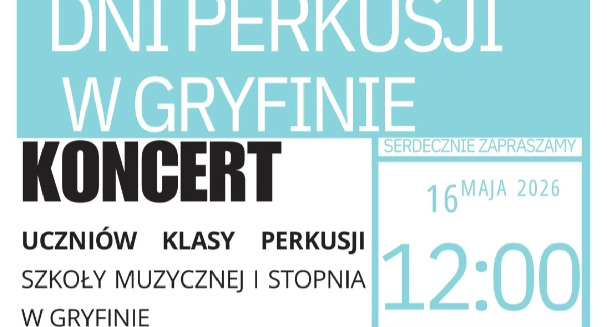 Koncerty muzyka, Perkusji Gryfinie Jutro odbędzie koncert! - zdjęcie, fotografia