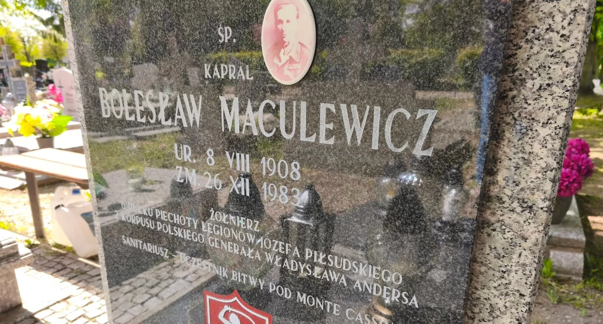 Przed 1945, Bolesław Maculewicz sanitariusz Monte Cassino - zdjęcie, fotografia