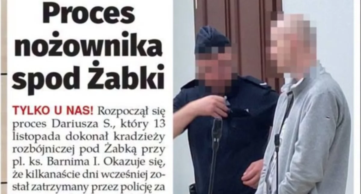 Gazeta Gryfińska, TYLKO Nożownik Żabki zaatakował również kobietę! - zdjęcie, fotografia