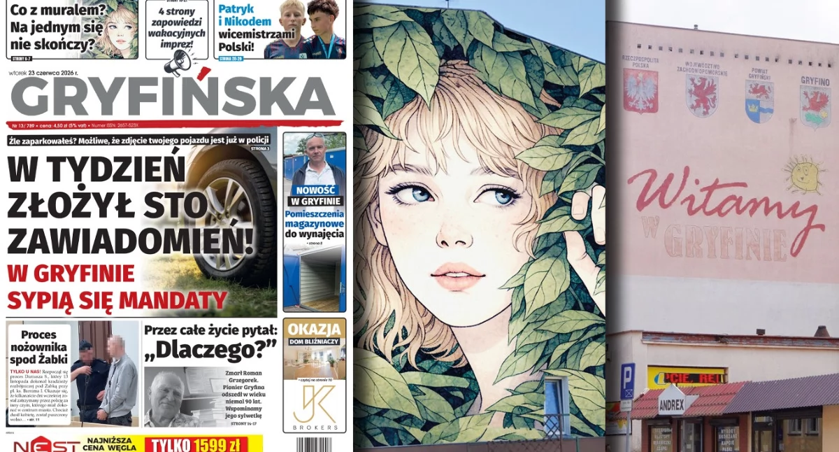 Gazeta Gryfińska, centrum miasta powstanie jeszcze jeden mural bardziej gryfiński - zdjęcie, fotografia