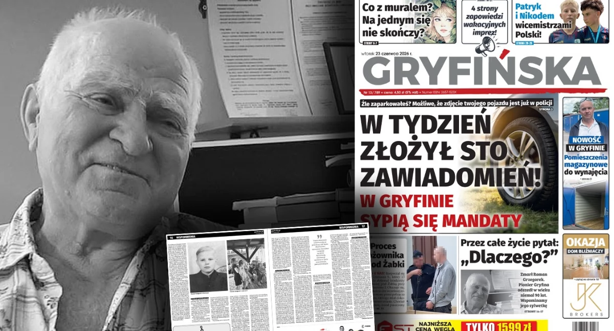 Gazeta Gryfińska, Przez całe życie pytał Dlaczego - zdjęcie, fotografia