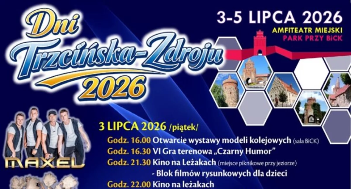 Imprezy, zagra podczas Trzcińska Zdroju - zdjęcie, fotografia