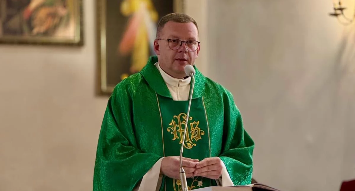 Kościół, Pożegnali księdza Marka Gadomskiego - zdjęcie, fotografia