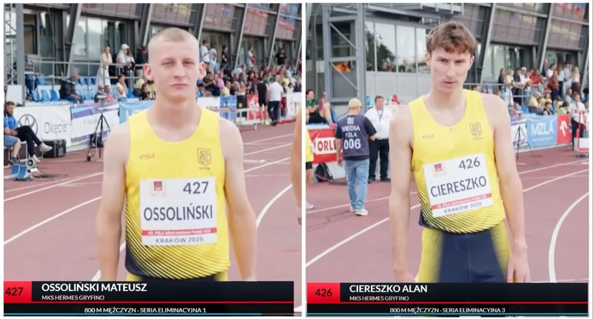 Lekkoatletyka, Ossoliński Ciereszko pobiegli Mistrzostwach Polski - zdjęcie, fotografia