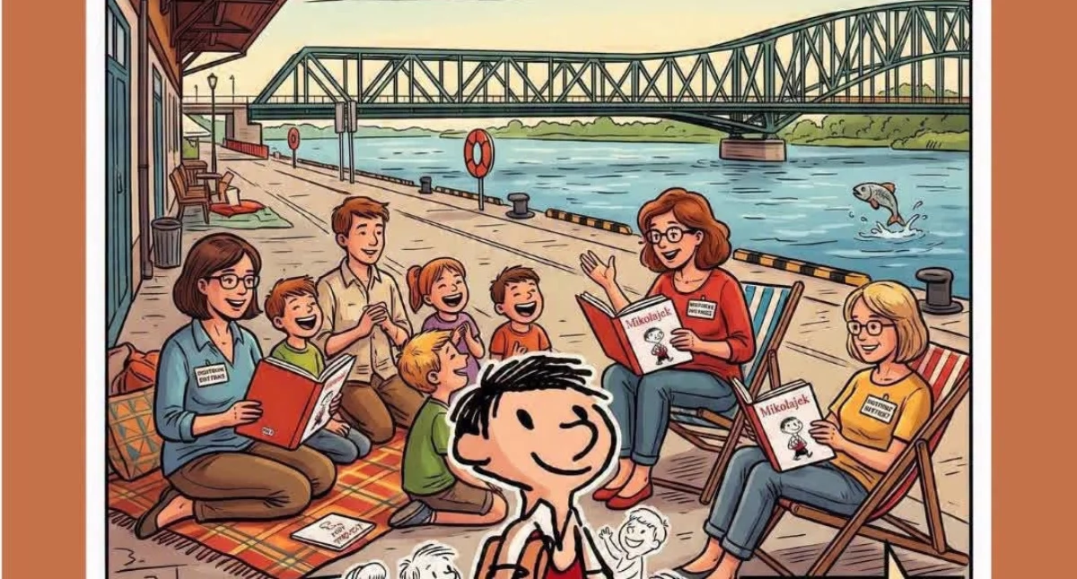 Wystawy Warsztaty, Biblioteka zaprasza wspólne głośne czytanie kultowych Wakacji Mikołajka - zdjęcie, fotografia