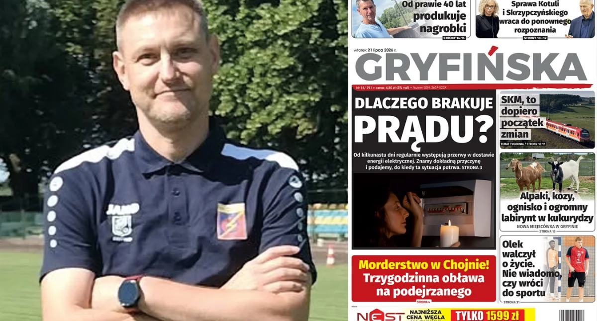 Gazeta Gryfińska, będzie zajmować Rafał Kaliciak Energetyku - zdjęcie, fotografia