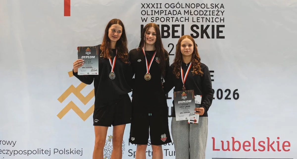 Pływanie, Jagoda Gapska medalistką Ogólnopolskiej Olimpiady Młodzieży! - zdjęcie, fotografia