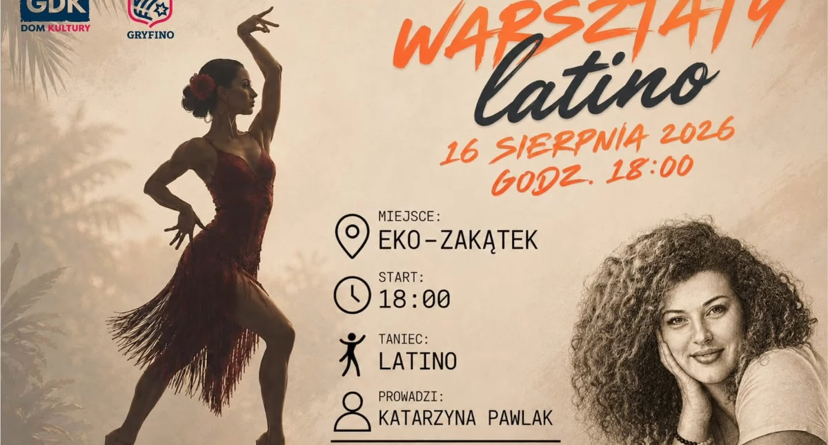 Wystawy Warsztaty, Gmina Gryfino zaprasza bezpłatne warsztaty latino! - zdjęcie, fotografia
