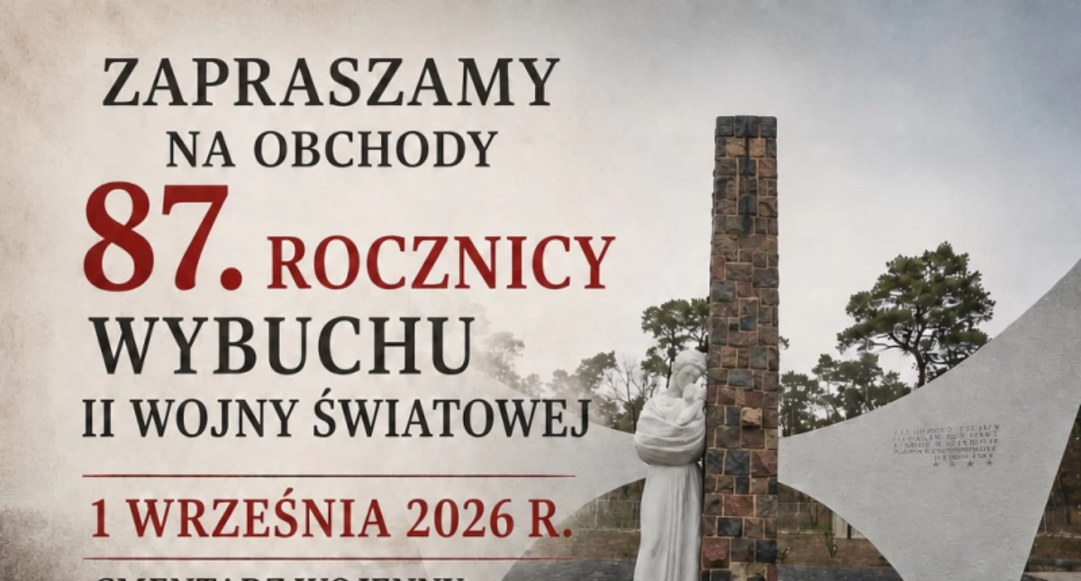 Uroczystości, Zapraszają rocznicę wybuchu wojny światowej - zdjęcie, fotografia