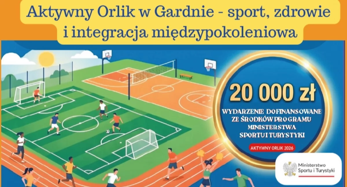 Piłka nożna, Aktywny Orlik Gardnie sport zdrowie integracja międzypokoleniowa - zdjęcie, fotografia