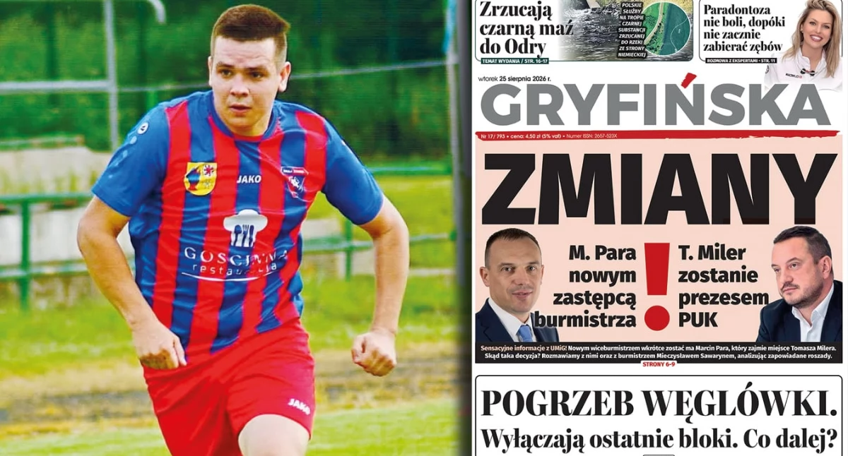 Gazeta Gryfińska, Kacper Nowacki Możemy środku tabeli może nawet wyżej… - zdjęcie, fotografia
