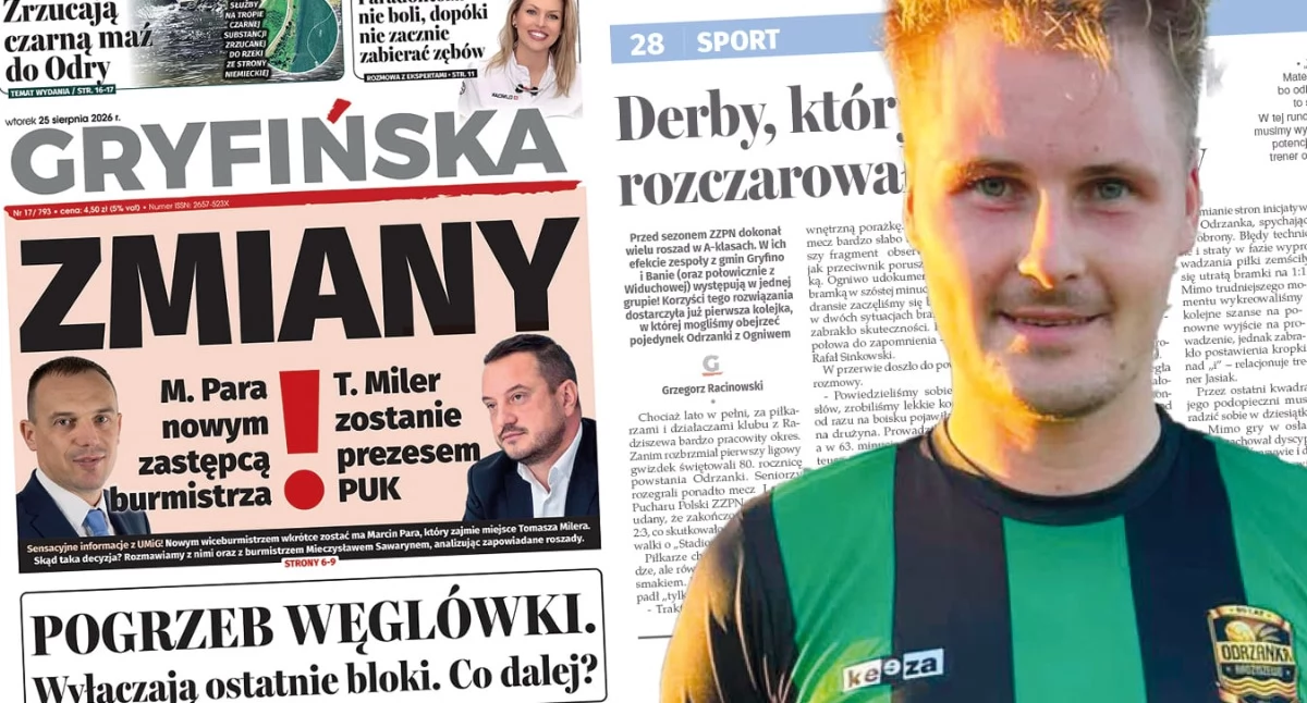 Gazeta Gryfińska, Trener Odrzanki cieszy transferu bramkostrzelnego napastnika - zdjęcie, fotografia