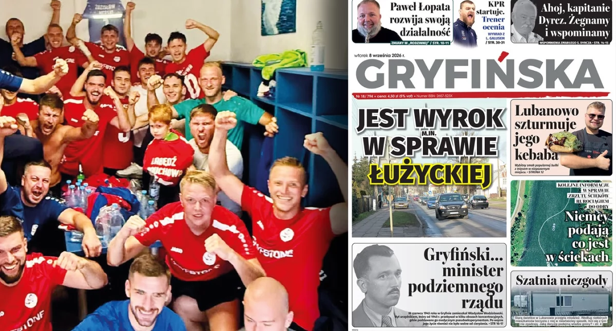 Gazeta Gryfińska, Łabędź Widuchowa wiceliderem klasy! Dziś jedzie Szczecina - zdjęcie, fotografia