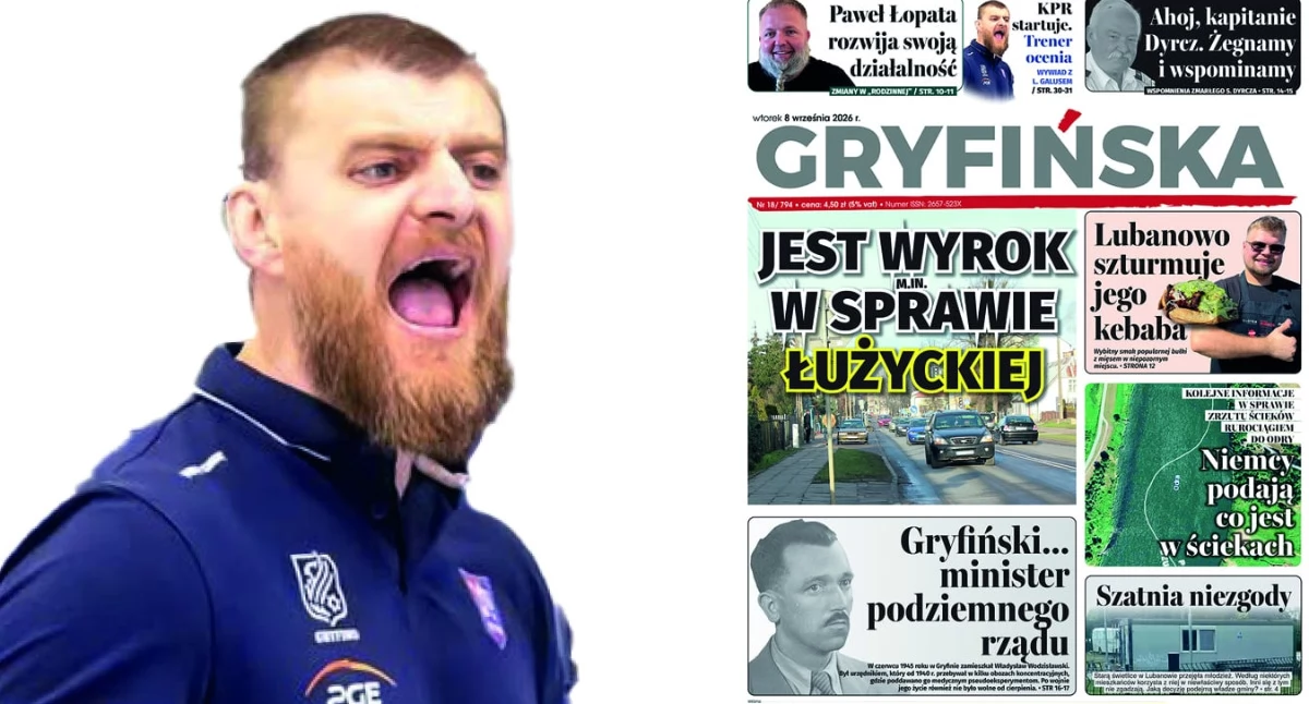 Gazeta Gryfińska, Lucjan Galus poprzednich rozgrywkach chcę rzucać słów wiatr - zdjęcie, fotografia